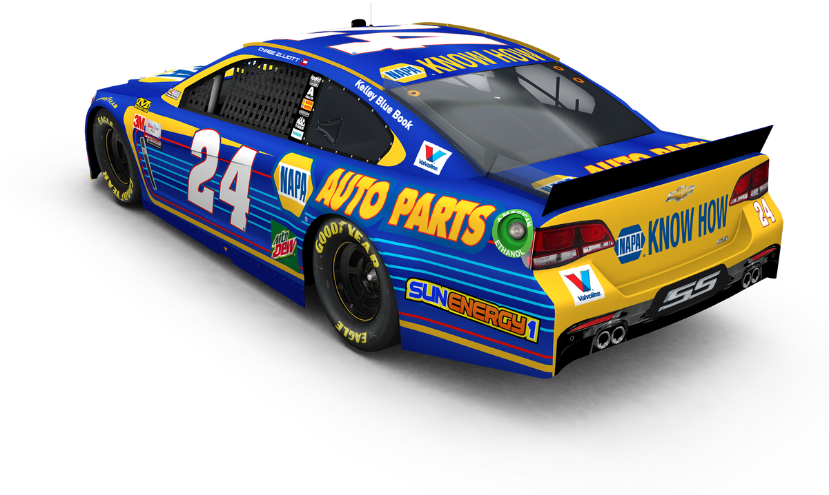 Elliott Debuts 2017 Napa Auto Parts Paint Scheme - Napa Nascar 2017 (1200x900), Png Download