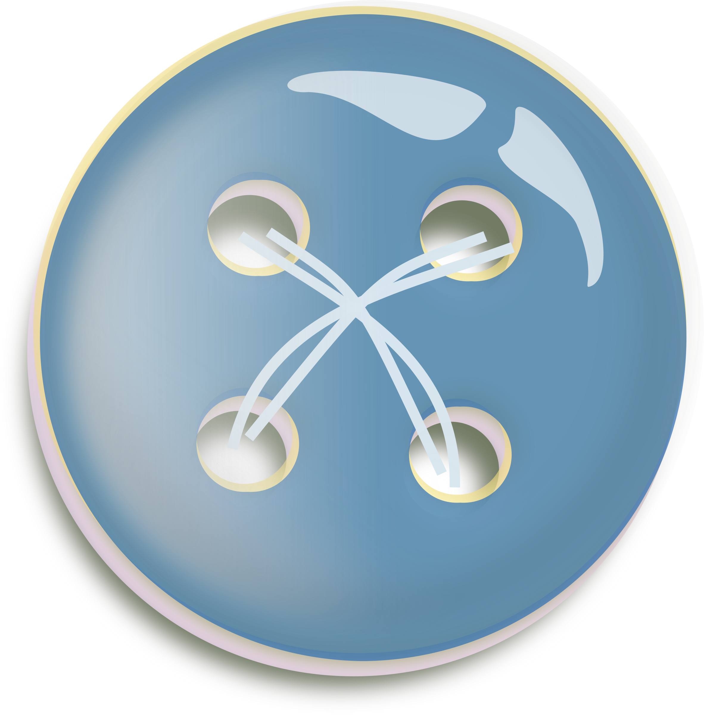 Button Clipart Teal (2364x2400), Png Download