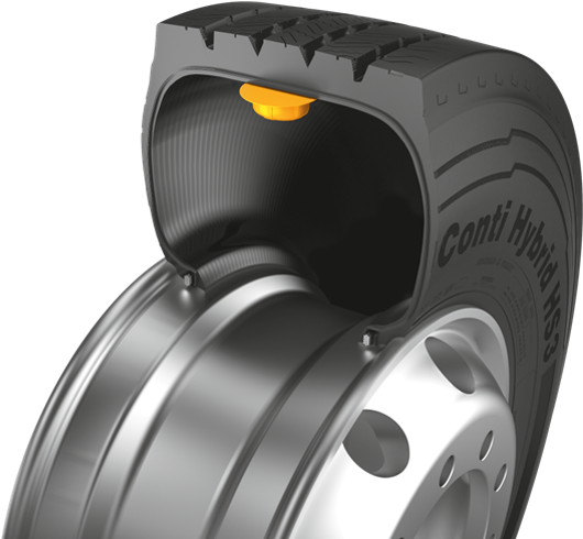 Continental's Conticonnect Uses Wireless Sensors Placed - Iot Tire (636x501), Png Download