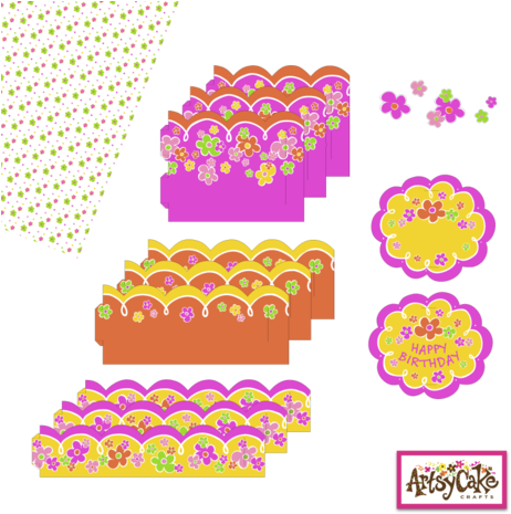 Loop De Loop / Cake Decorations - 背景 素材 (480x480), Png Download