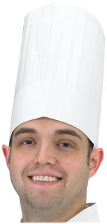 Chef Hat, Disposable, White, Chef Revival Dch100 - Gentleman (800x800), Png Download