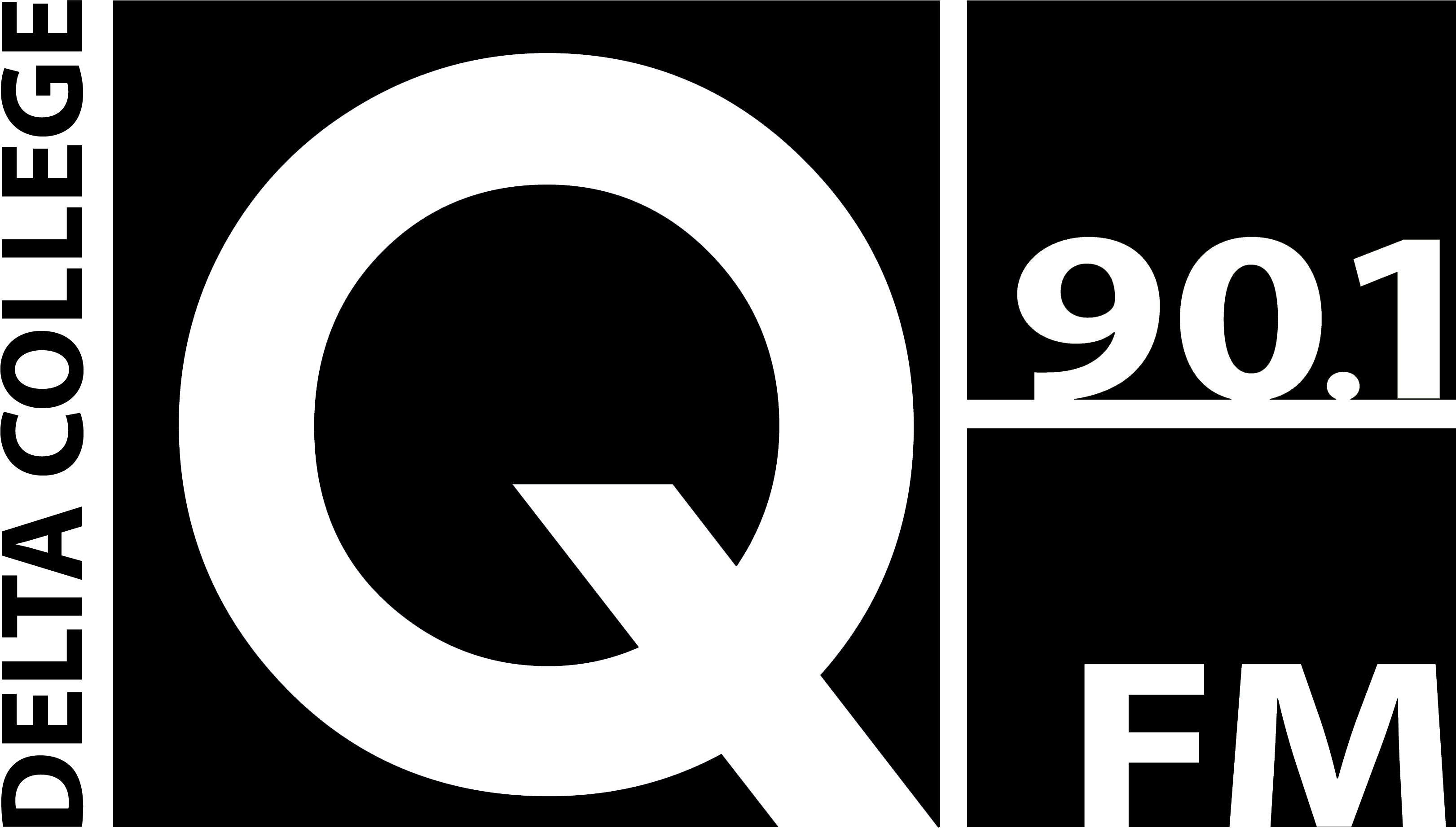 1 Fm Logo In Black - Q Name (3243x1844), Png Download