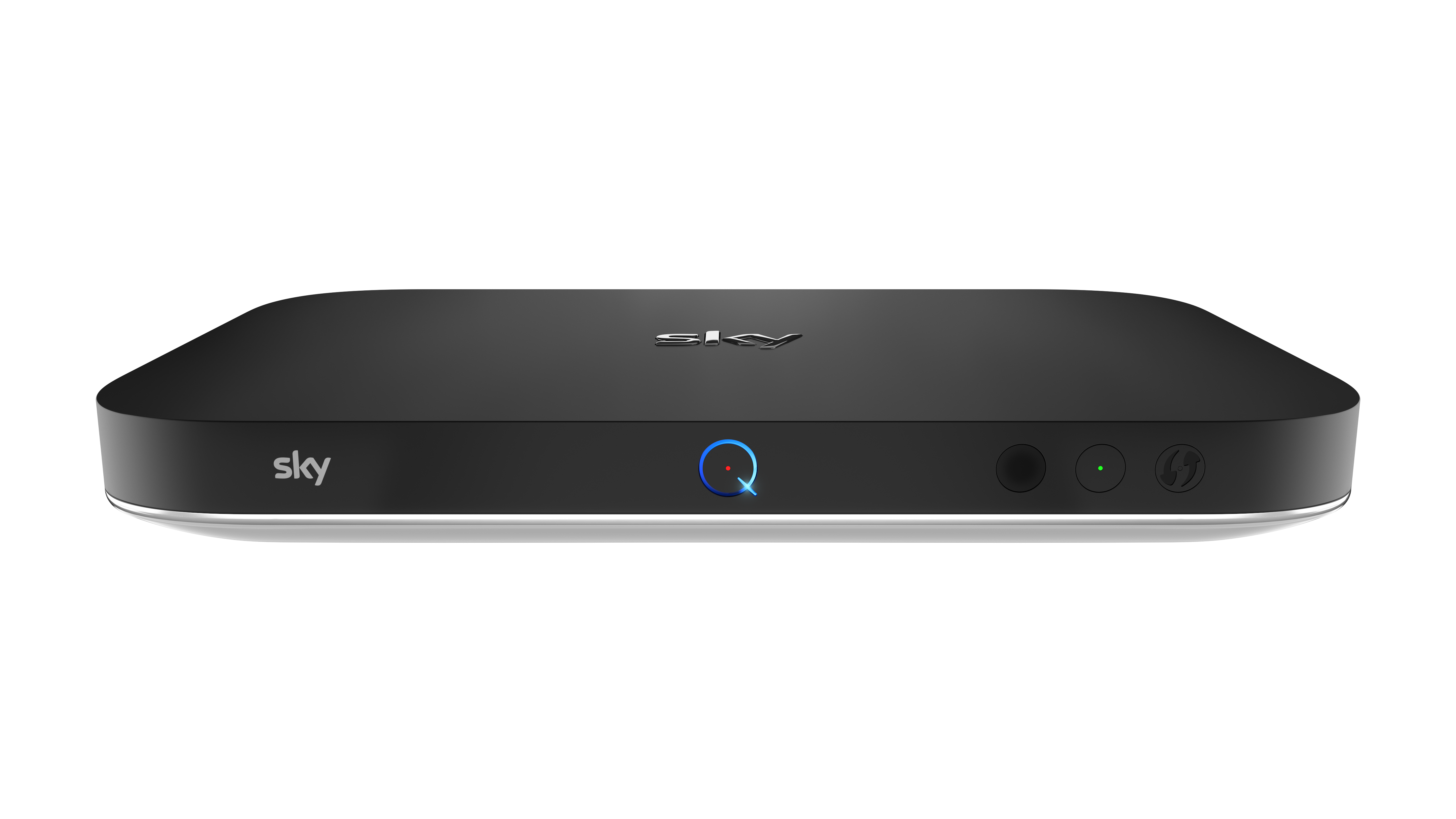 Sky Q Silver - Sky Q Box Front (5000x2812), Png Download