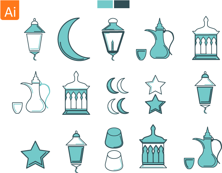 Ramadan Kareem Icons - Ramadan Kareem Icones Png (800x600), Png Download