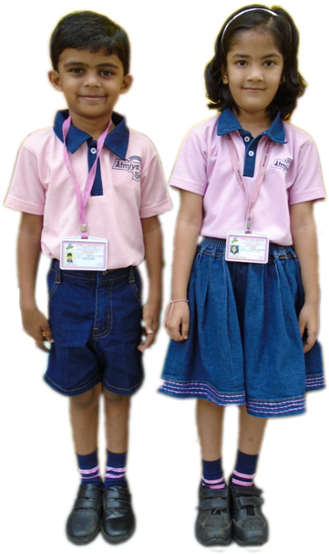 However Children Are Allowed To Come In Special Casual - School Children With Uniform Png (381x640), Png Download