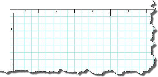 Reference Grid Serves For Better Orientation In Large - Souřadnicová Síť Na Výkrese (566x284), Png Download