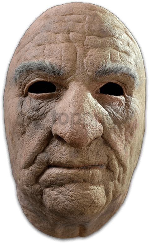 Old Man Face Mask - Old Person Face Mask (436x639), Png Download
