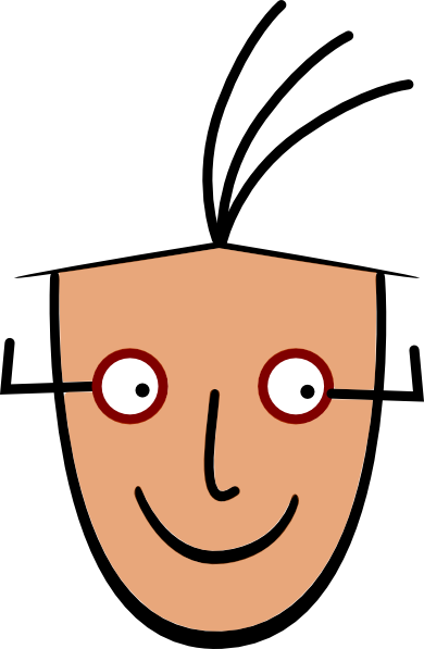 How To Set Use Human Man Face Cartoo Clipart - Clip Art (390x597), Png Download