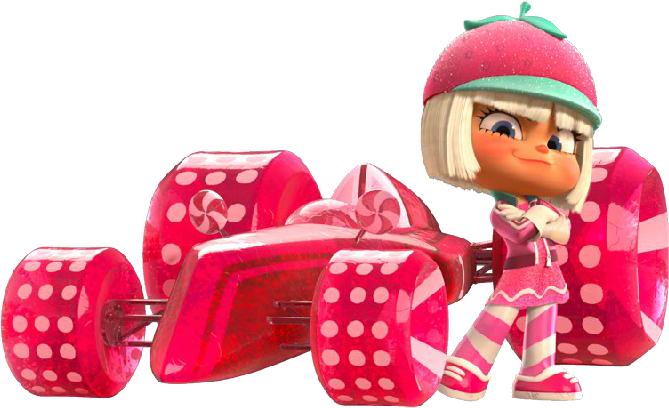 Pink Lightning - Wreck It Ralph Sugar Rush Taffyta (689x420), Png Download