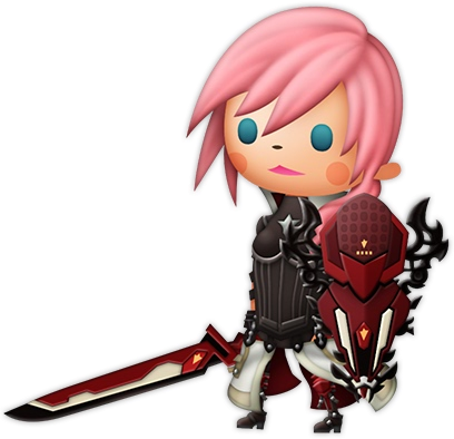 Theatrhythm Cc Lightning - Lightning Ff Curtain Call (408x394), Png Download