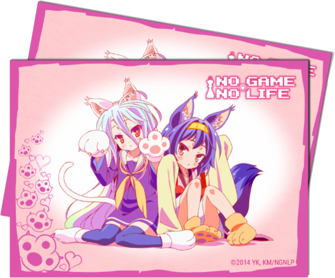 Utra Pro Game Sleeves-no Game No Life Nayaa - Shiro Cat No Game No Life (679x564), Png Download