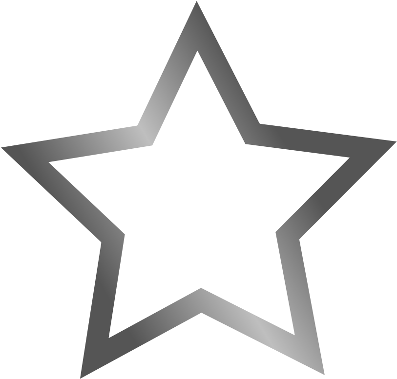 Outlined Star Icon Png Clip Arts - Clip Art Star Shapes (600x600), Png Download