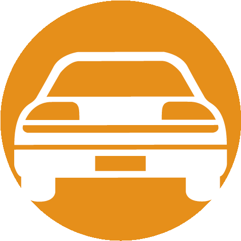 Parking Icon Car - Parking Space Icon Orange (500x500), Png Download