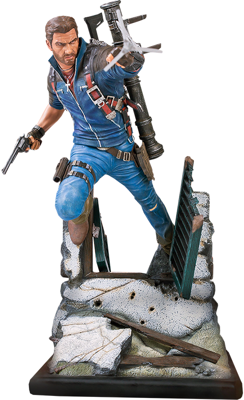 21" Just Cause 3 Statue Rico Rodriguez - Just Cause 3 Rico (480x787), Png Download