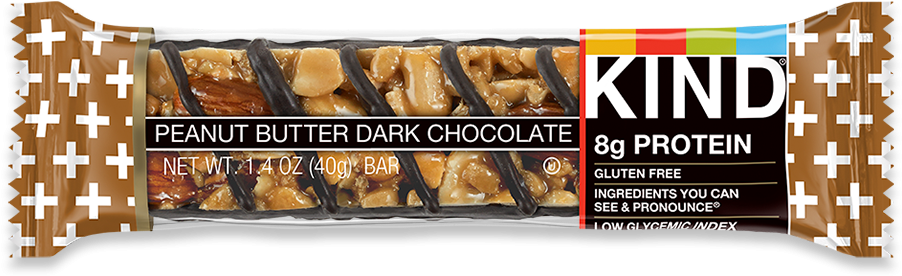 Peanut Butter Dark Chocolate - Peanut Butter Dark Chocolate Kind Bar (950x330), Png Download