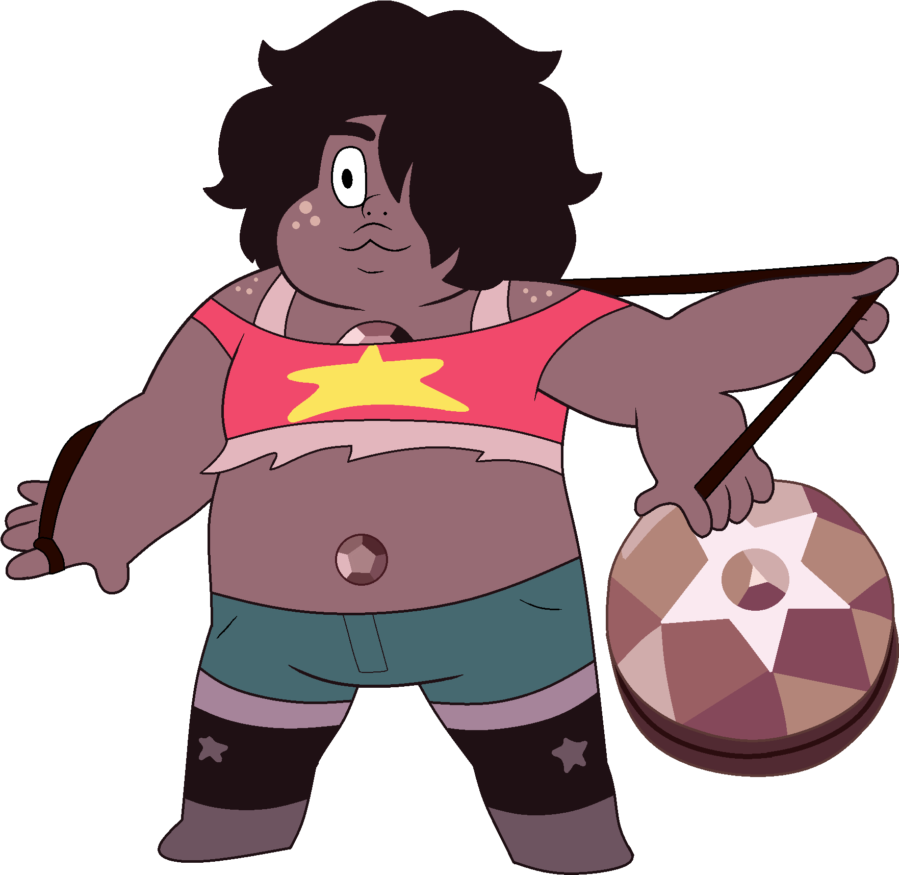 Smoky Auncle With Yoyo - Smoky Quartz Steven Universe Yoyo (1837x1838), Png Download
