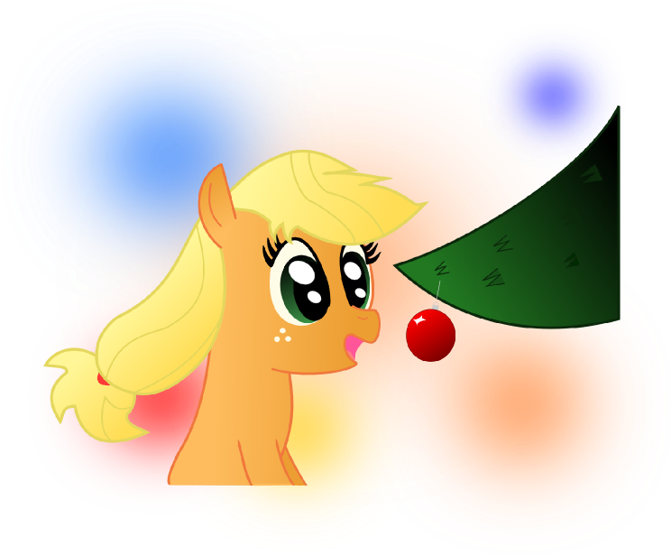 Dbapplejack, Bauble, Christmas, Christmas Tree, Hatless, - Cartoon (750x614), Png Download