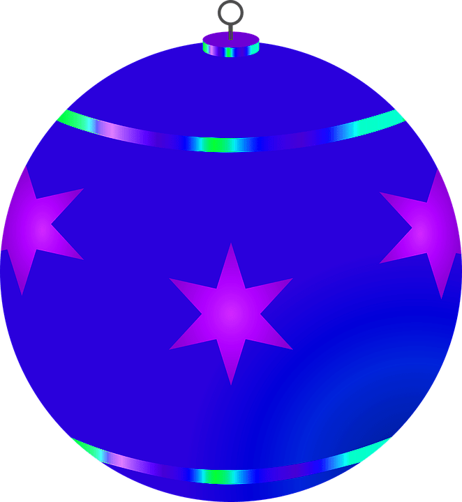 Blue Christmas Tree Bauble Transparent Background Christmas - Christmas Tree (662x720), Png Download