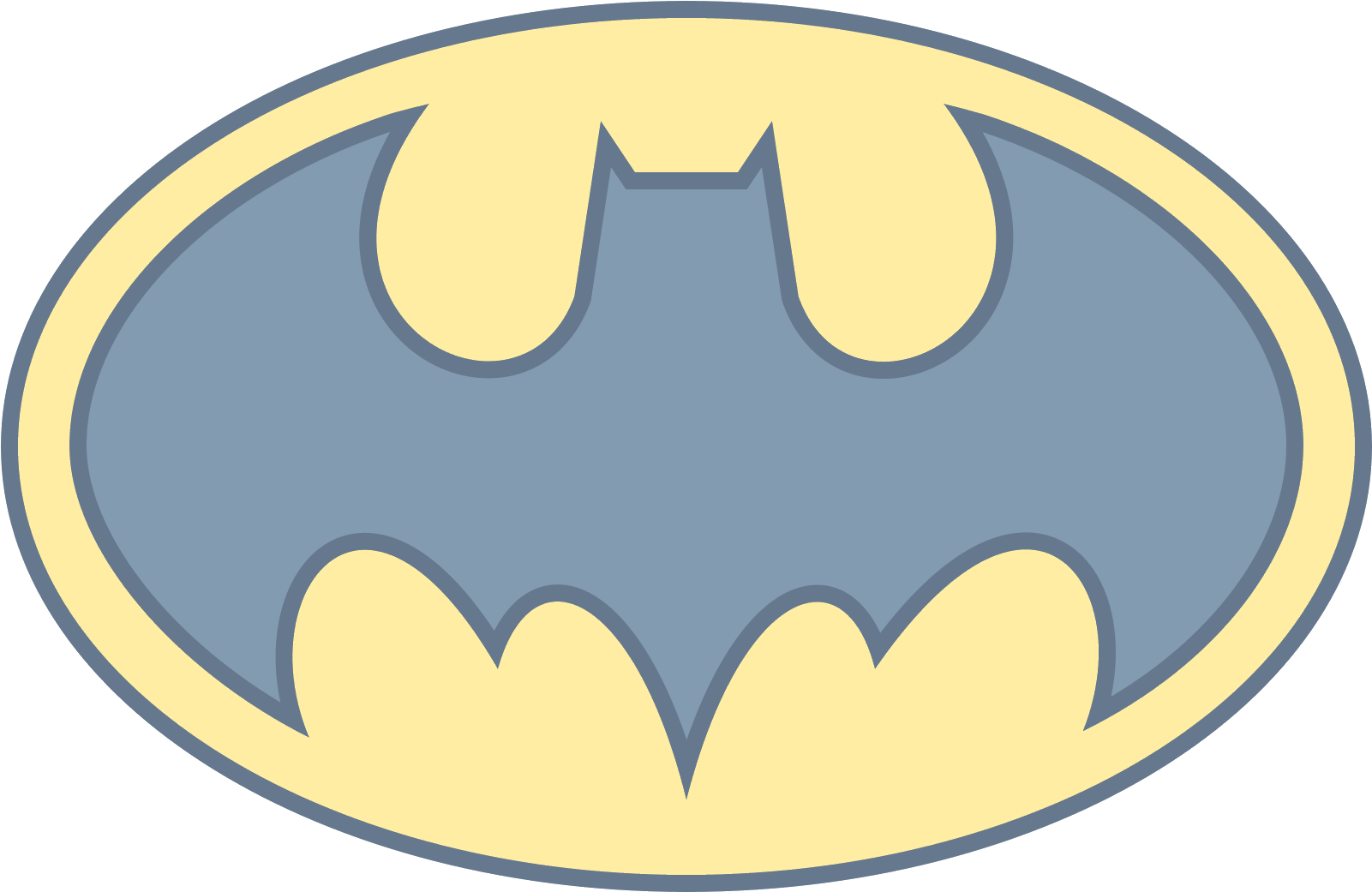 Batman Stary Icon - Decal (1600x1600), Png Download