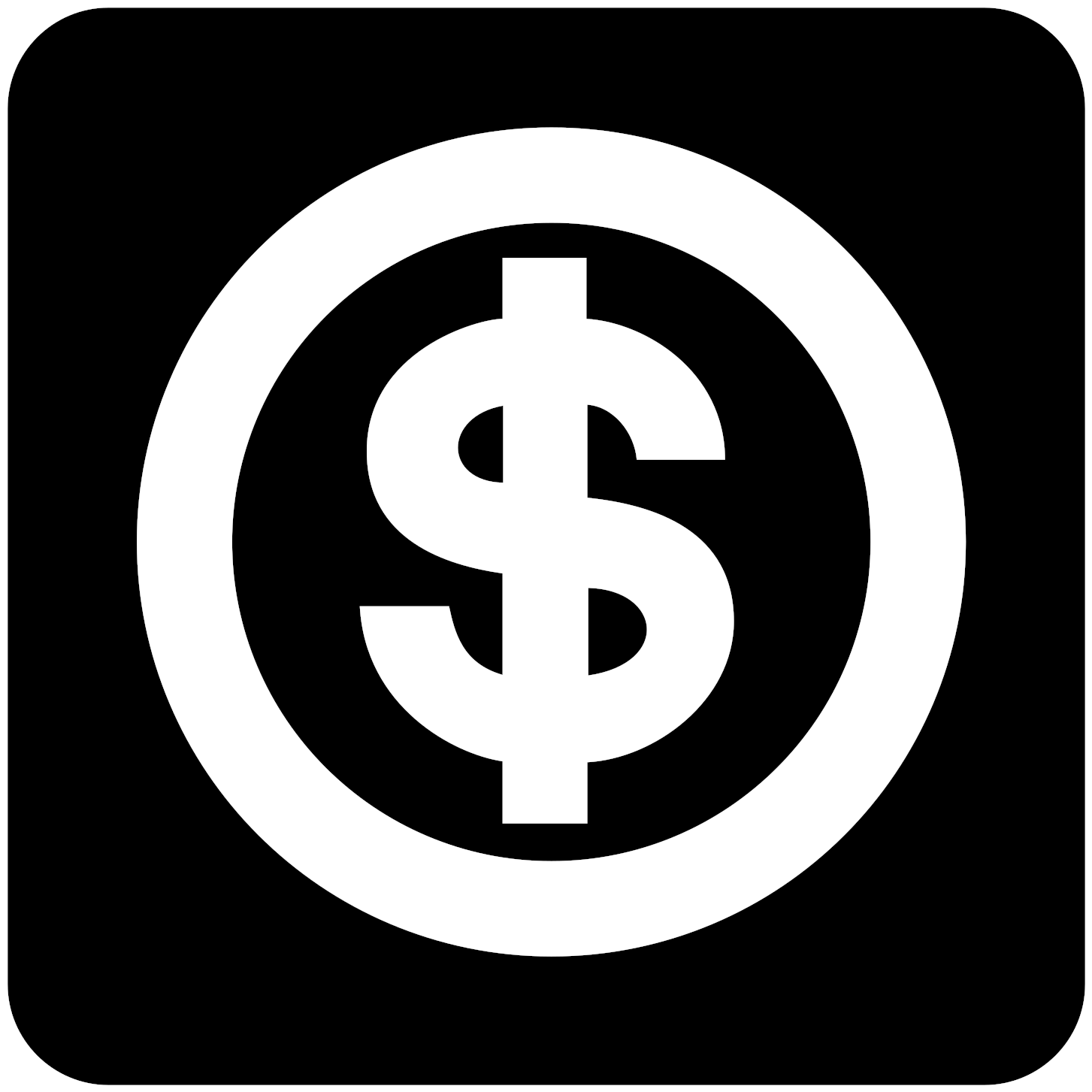Open - Cash Icon White Png (2000x2000), Png Download