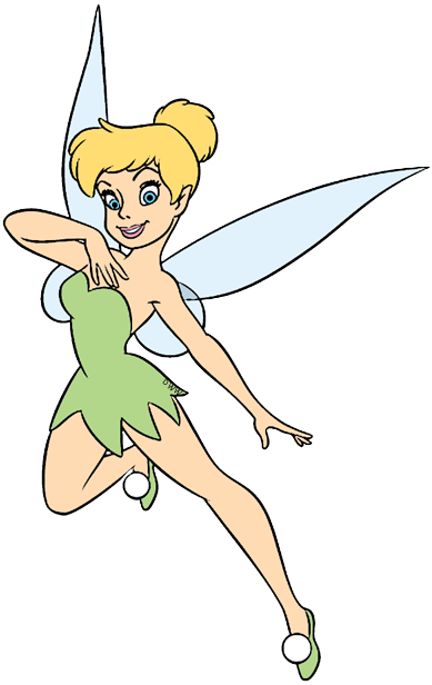 Tinker Bell Flying Clip Art (389x616), Png Download
