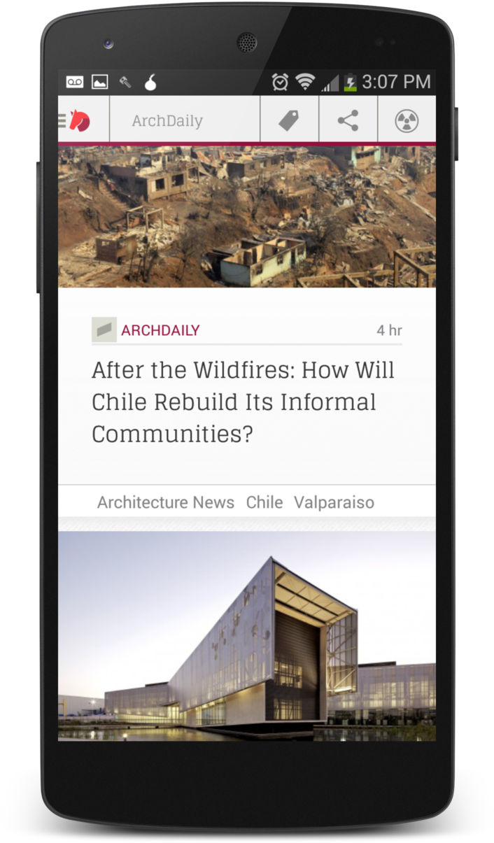 06 P Feed - Android Rss Feed Source Code (845x1429), Png Download