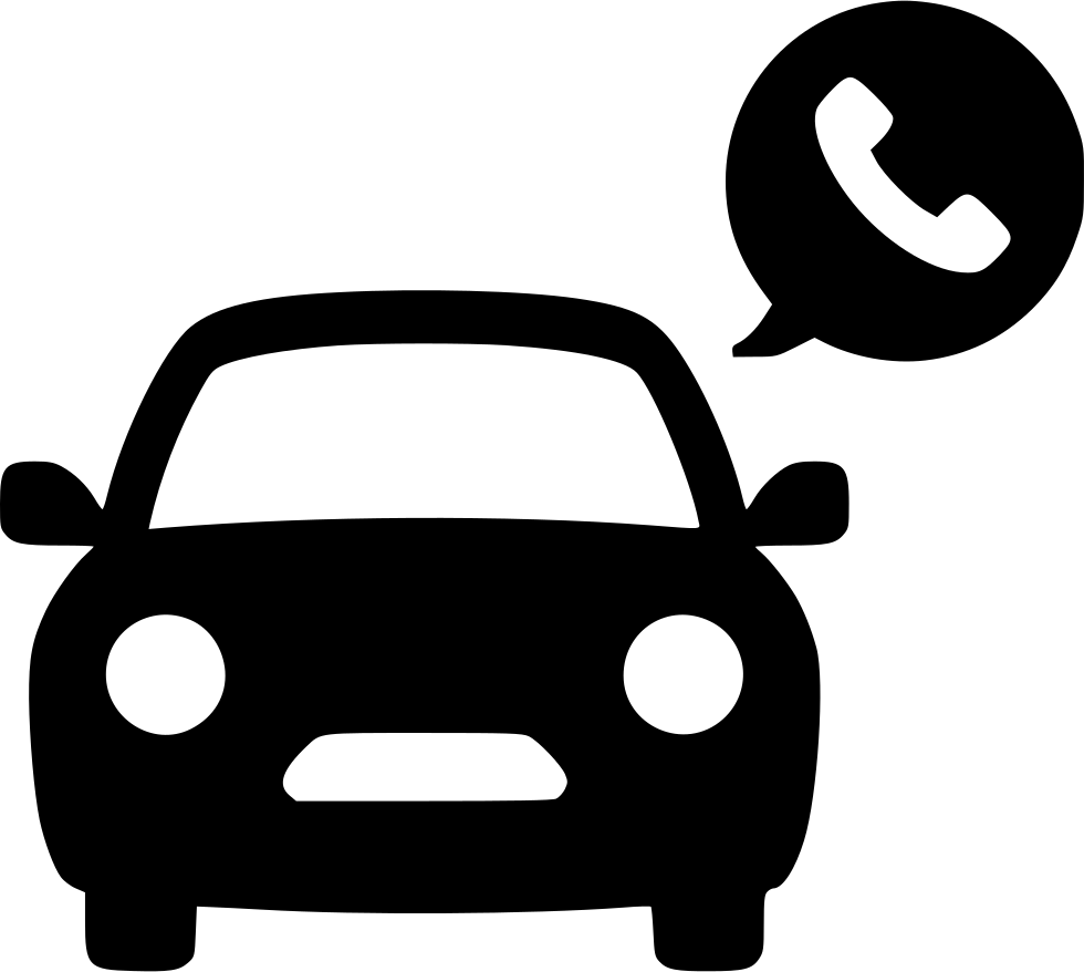 Call Automobile Taxi Transportation Transport Phone - Taxi Icon Png (980x878), Png Download