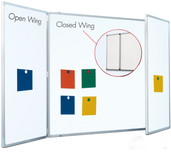 Sub Cat Wingboard Open And Close - Sea Hb Two Wing Magnetic Whiteboards - Whiteboards (600x600), Png Download