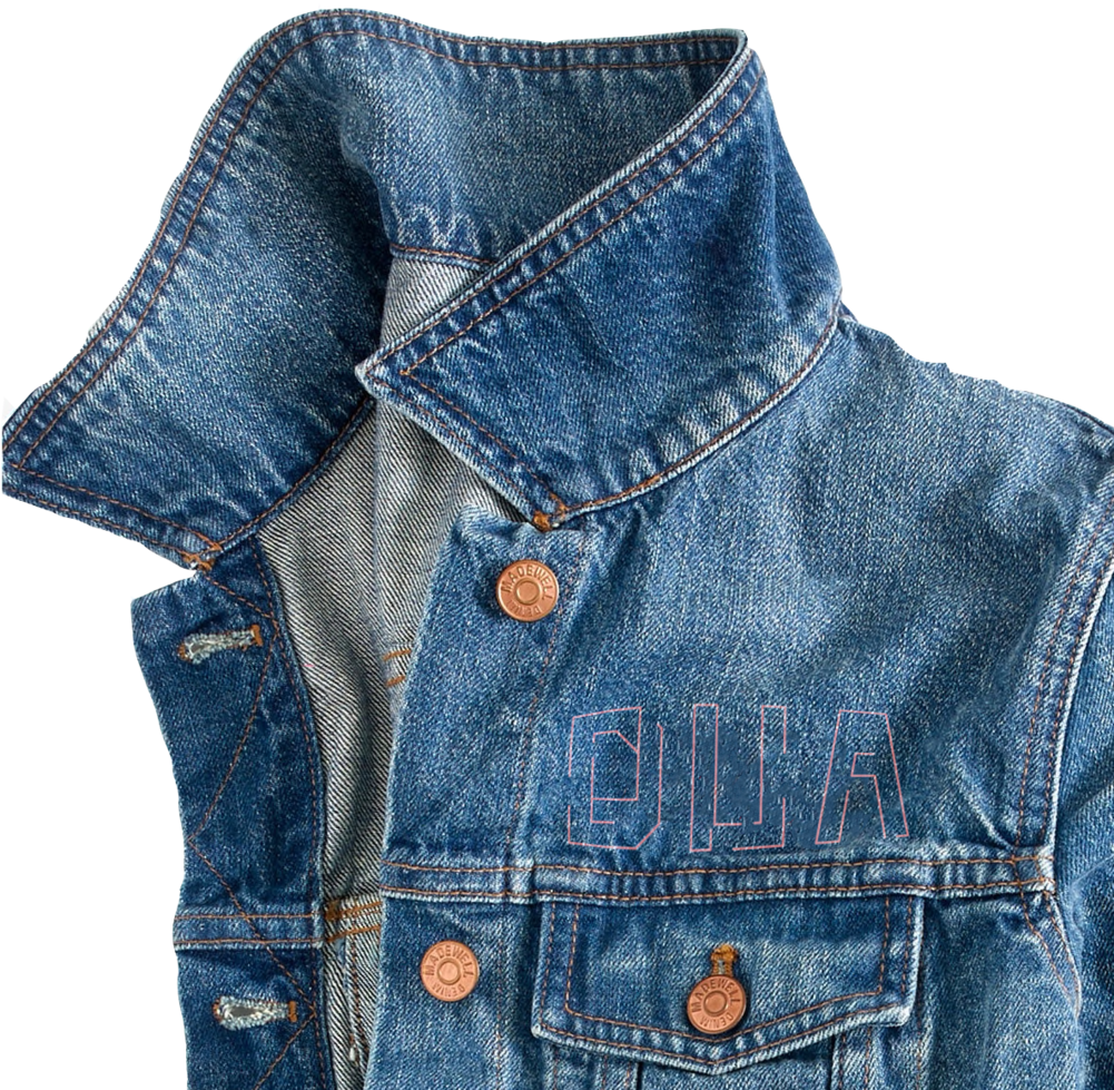 Jean Jacket Up Close (1000x1000), Png Download