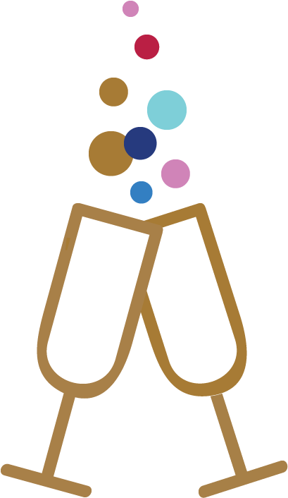 Civ-icon - Champagne Glasses Icon (772x747), Png Download