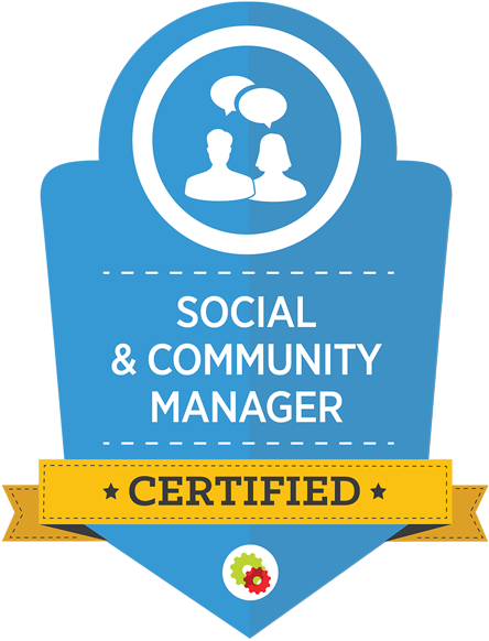 Certification Digital Marketer Social Media Marketing - Social And Community Manager (600x600), Png Download