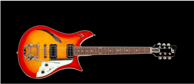 Duesenberg Doublecat - Duesenberg Double Cat Guitar (400x400), Png Download