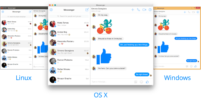 Facebook Messenger Desktop App - Facebook Messenger For Desktop (700x404), Png Download