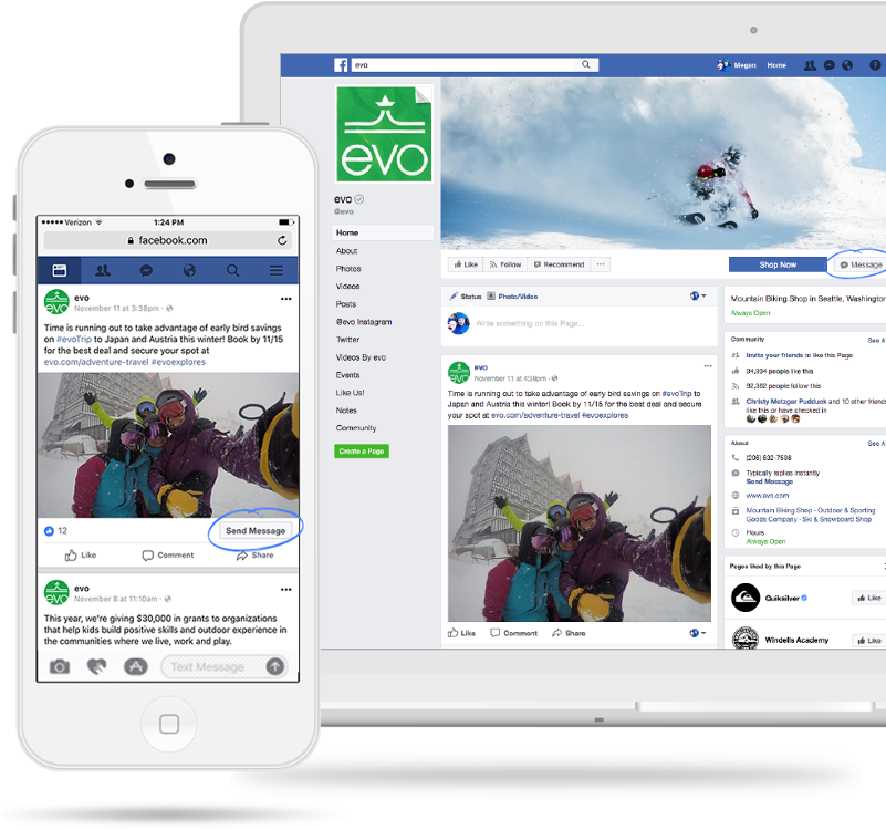Facebook Messenger Channel Targeting Icon - Evo (800x763), Png Download