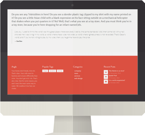 Custom Icon Imac Fullwidth Blog - Computer Monitor (550x450), Png Download