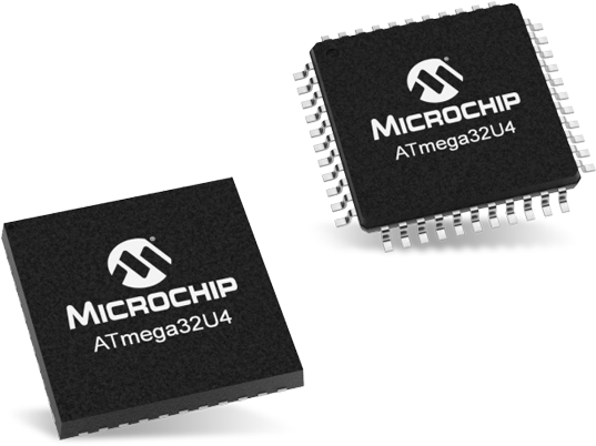 Microchip Technology Atmega32u4 8-bit Mcu With Usb - Microchip - Ethernet Ics (600x436), Png Download