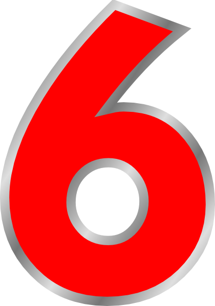 Six Clipart (420x599), Png Download