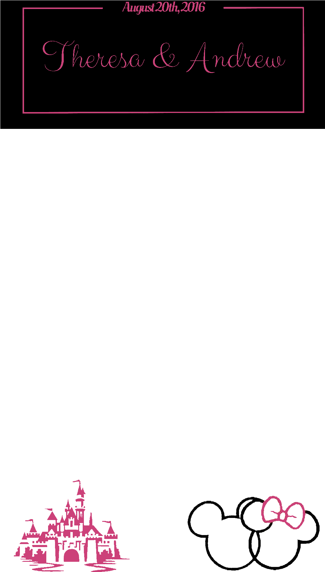 Disney Wedding Geofilter - Mickey Mouse (1080x1920), Png Download