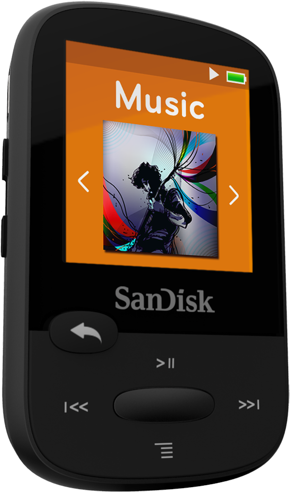 Sandisk® Clip Sport Mp3 Player - Sandisk Clip Sport - 4 Gb - Yellow (1000x1000), Png Download