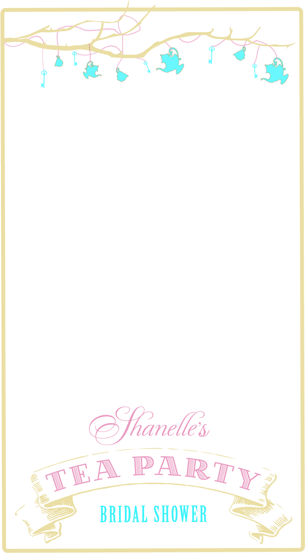 Geofilter Template Shanelle Bridalparty - There Lived A Hobbit Canvas Print - Small (1080x1920), Png Download