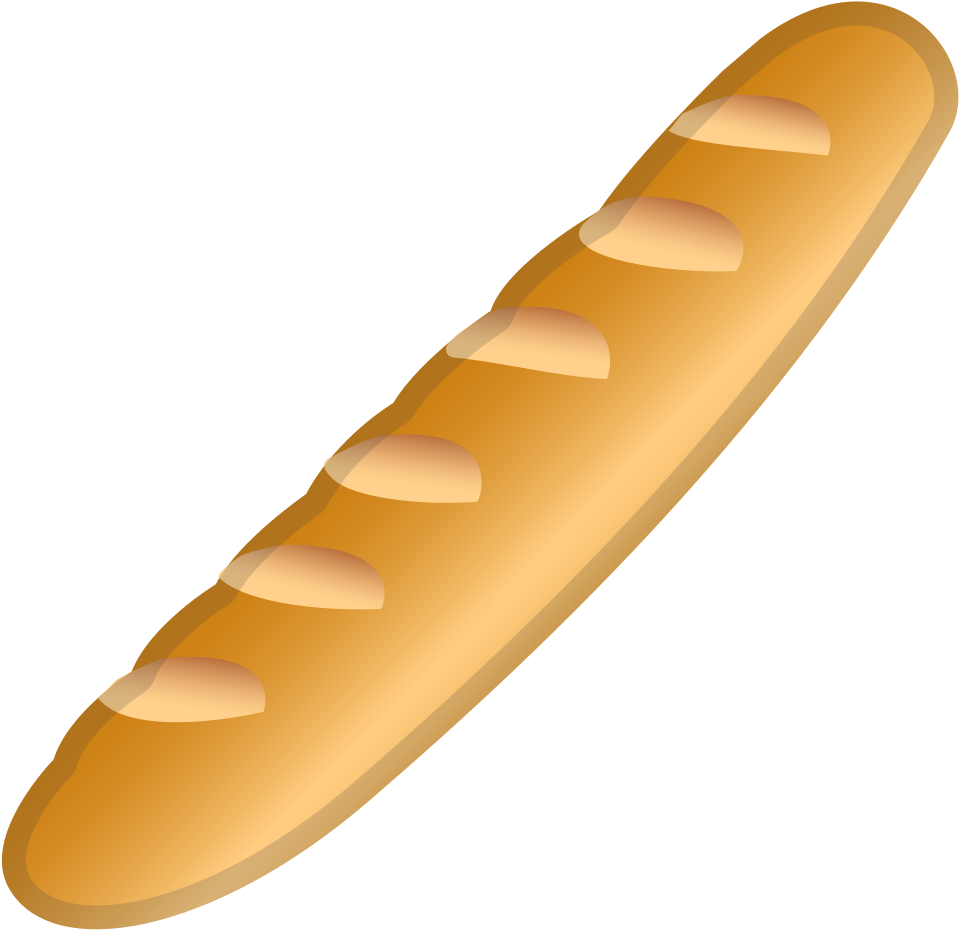 Download Svg Download Png - Baguette Emoji Transparent (1024x1024), Png Download