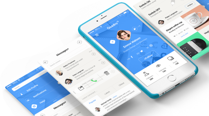 Iphone 6 3-672x372 - Mobile App Psd (672x372), Png Download