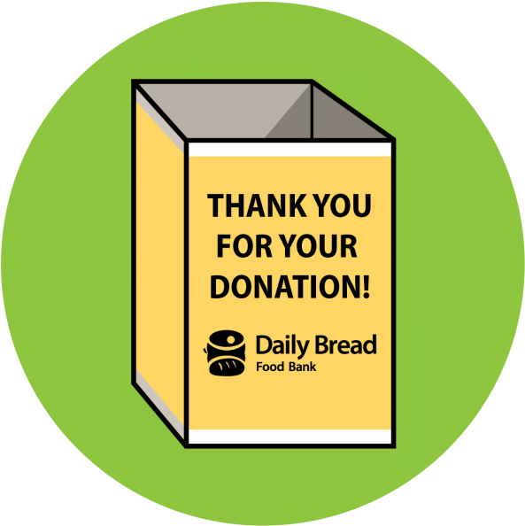 Daiily Bread's Donation Bin Icon - Daily Bread Food Bank (600x600), Png Download
