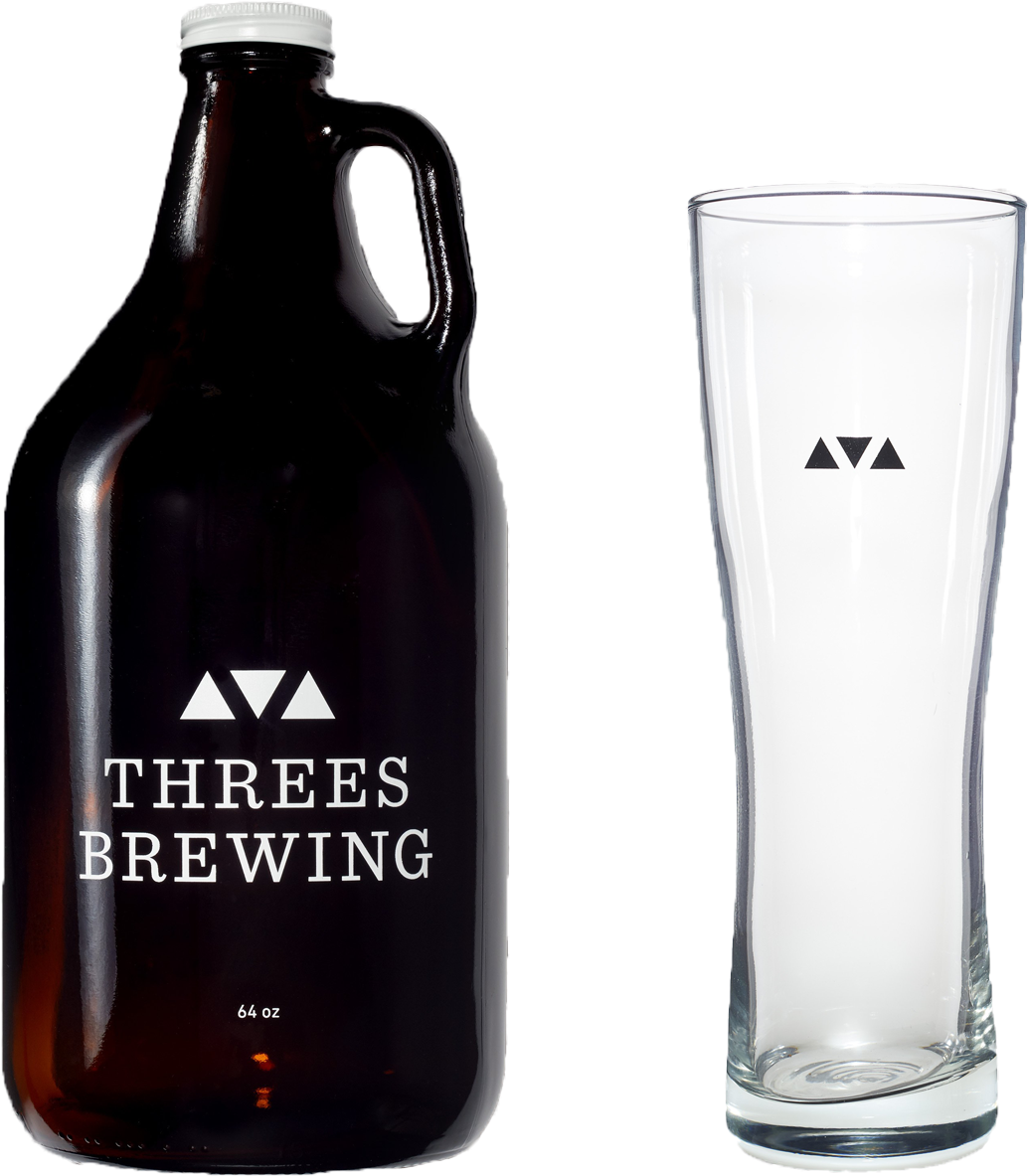 Growler And Glass V=1533243307 - Design (1618x1491), Png Download