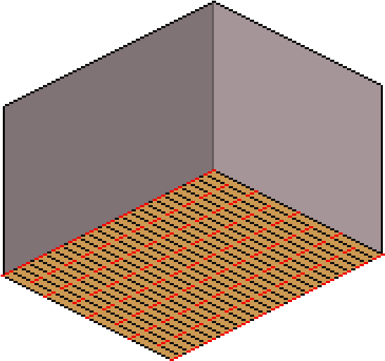 38-room - Empty Room Pixel Art (700x600), Png Download