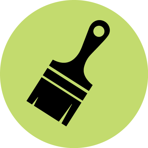 Wall Painting Icon - Painting (500x500), Png Download