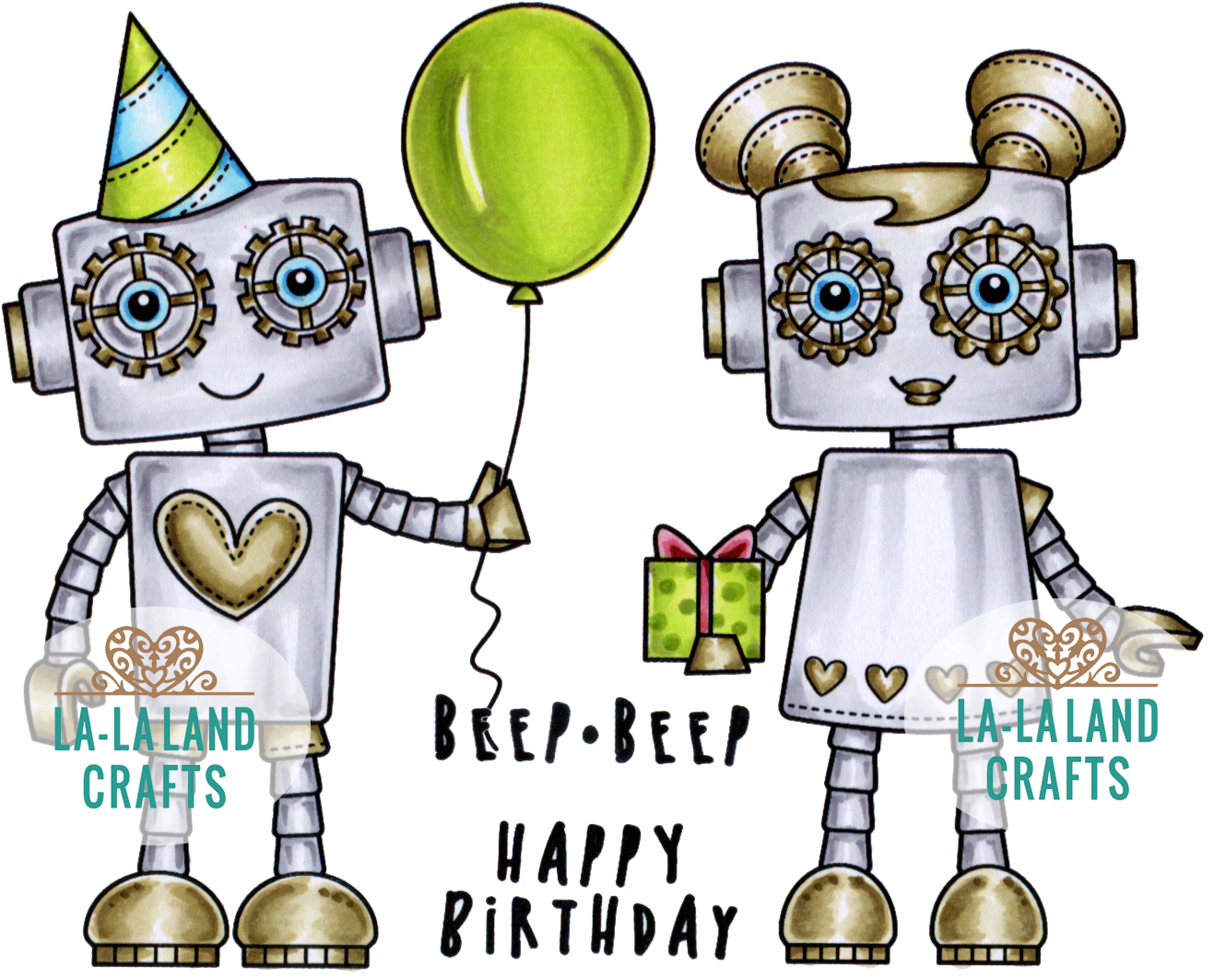 Store Search - La-la Land Cling Stamps 4.5 Inchx3.5 Inch-birthday (1335x1075), Png Download