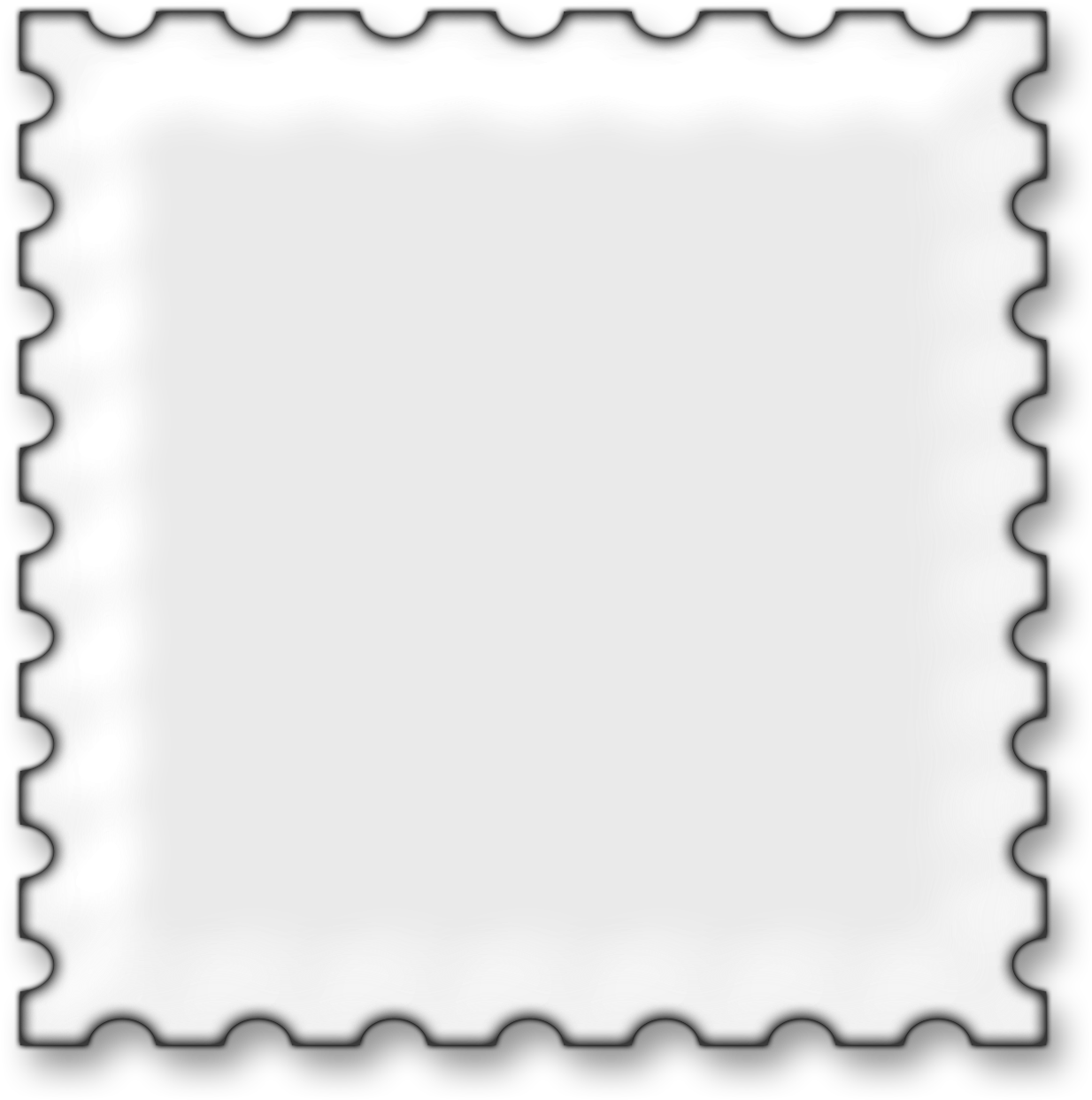 Postage Stamp Png Image - Postage Stamp Frame Png (1300x1300), Png Download