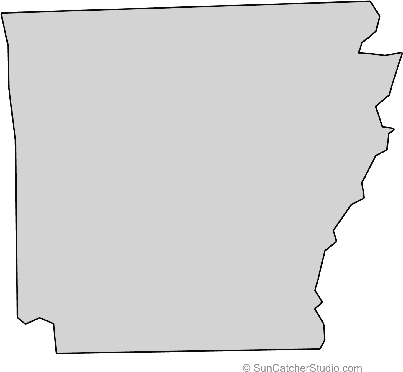 Arkansas - Silhouette (1406x1406), Png Download