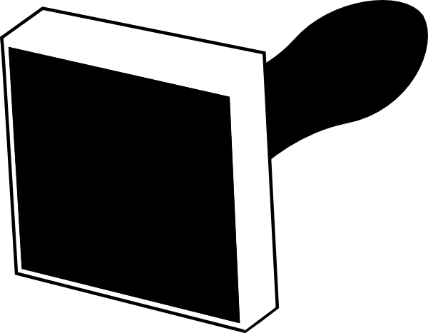 Totetude Stamp Outline Clip Art (600x467), Png Download